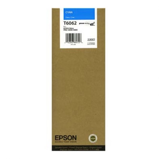 Epson Tinte T6062 Cyan, 220 ml