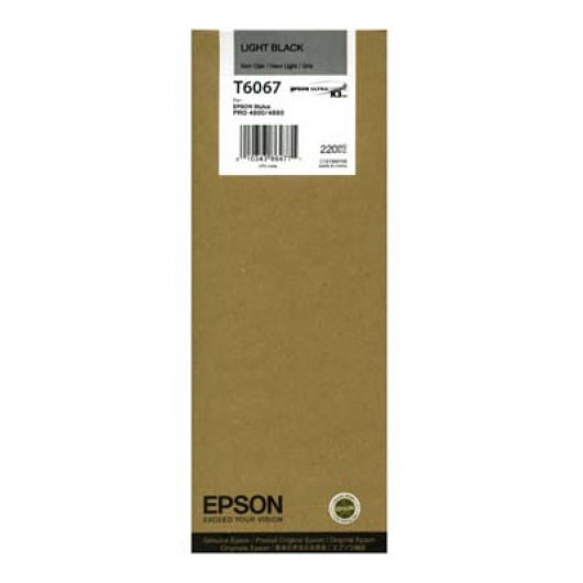 Epson Tinte T6067 Light Black, 220 ml