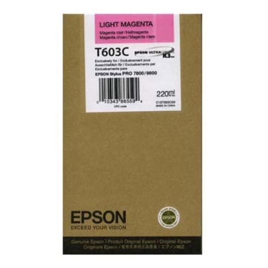 Epson Tinte T603C Light Magenta, 220 ml