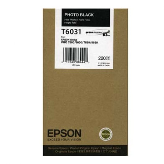 Epson Tinte T6031 Photo Black, 220 ml