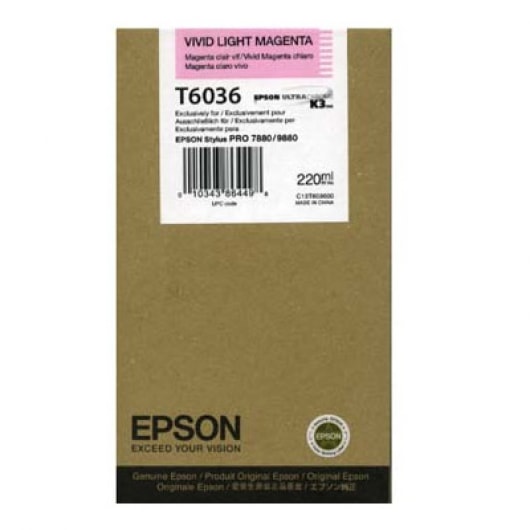 Epson Tinte T6036 Vivid Light Magenta, 220 ml