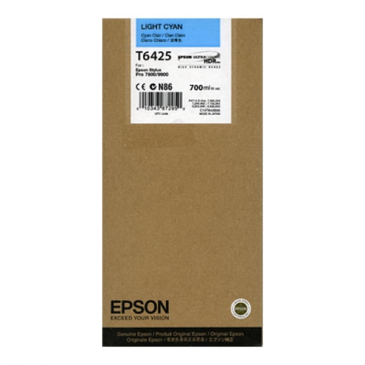 Epson Tinte T6365 Light Cyan UltraChrome HDR, 700 ml