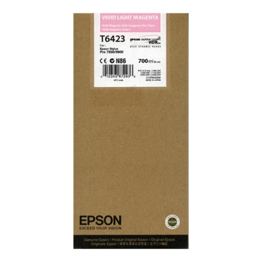 Epson Tinte T6366 Vivid Light Magenta UltraChrome HDR, 700 ml