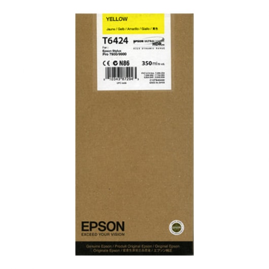 Epson Tinte T5964 Yellow UltraChrome HDR, 350 ml