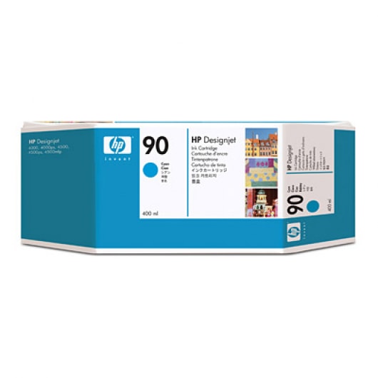HP Tinte Nr. 90 C5061A Cyan, 400 ml