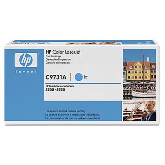 HP Toner C9731A Cyan für Color Laserjet 5500 5550, 12k