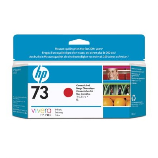 HP Tinte Nr. 73 CD951A Chrome Red, 130 ml