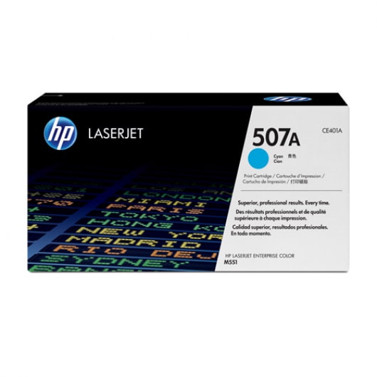 HP Toner 507A CE401A Cyan für Color Laserjet 500 M551 M570 M575, 6.000 Seiten
