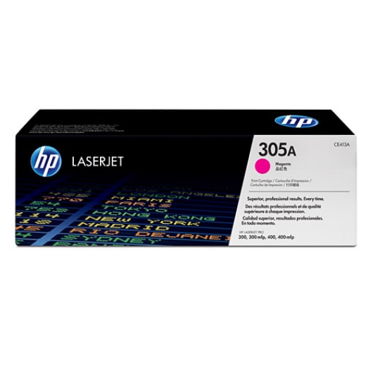 HP Toner 305A CE413A Magenta für Laserjet Pro 300 400, 2.600 Seiten