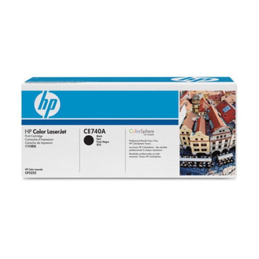 HP Toner Schwarz CE740A für Color Laserjet CP5225, 7k