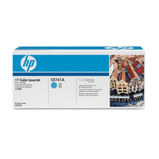 HP Toner Cyan CE741A für Color Laserjet CP5225, 7k3