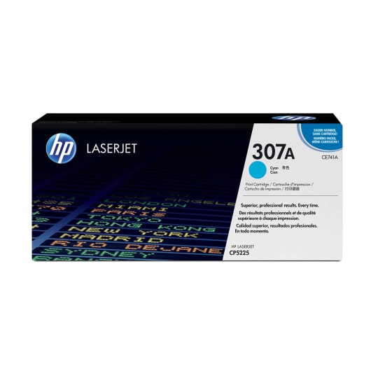 HP Toner 307a Cyan CE741A für Color Laserjet CP5225, 7.300 Seiten