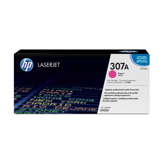 HP Toner 307a Magenta CE743A für Color Laserjet CP5225, 7.300 Seiten
