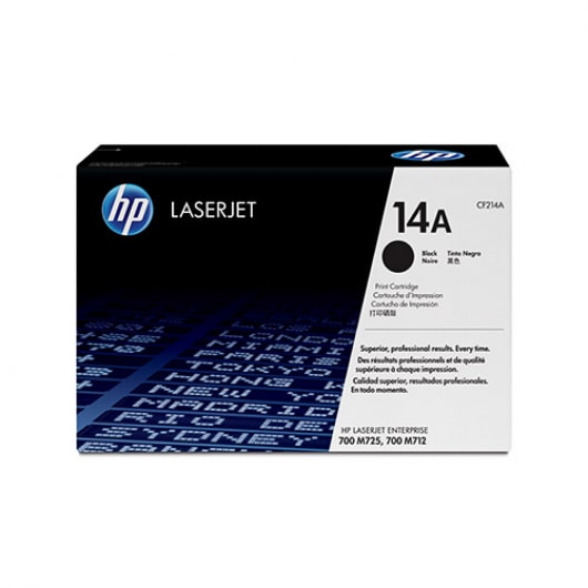 HP Toner CF214A 14A Schwarz für Laserjet 700 M712 M725, 10.000 Seiten