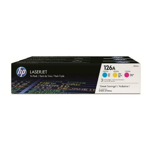 HP Toner 126A Rainbow Kit Cyan/Magenta/Yellow CF341A 3x 1.000 Seiten