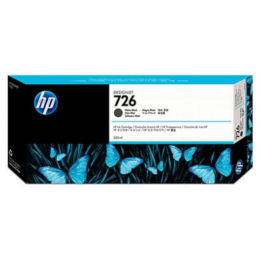 HP Tinte Nr. 726 CH575A Matt Black, 300 ml