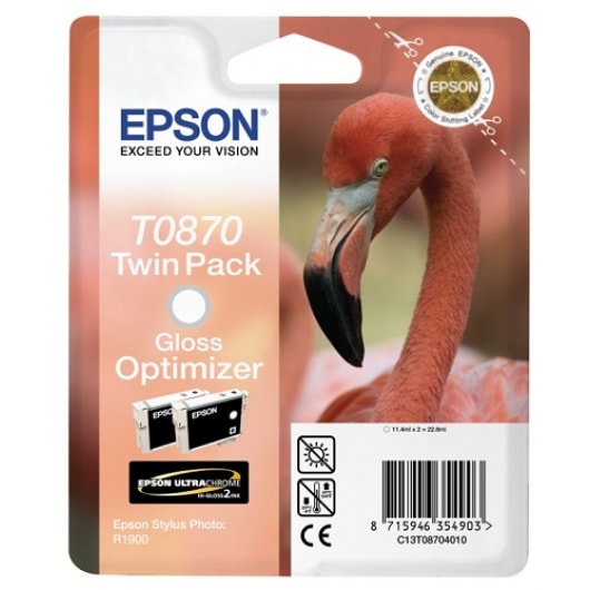 Epson Tinte T0870 Gloss Optimizer Twinpack