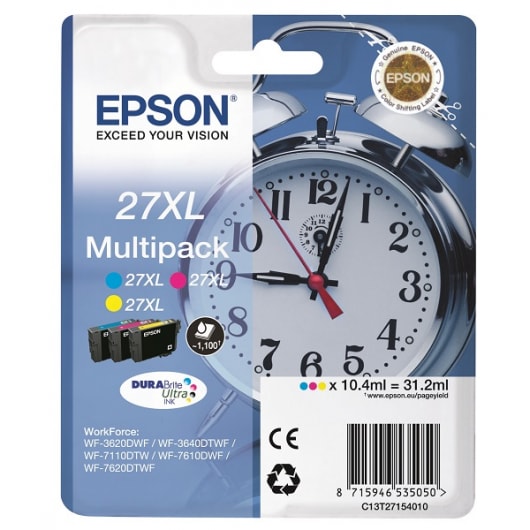 Epson Tinte 27XL Multipack CMY C13T27154010