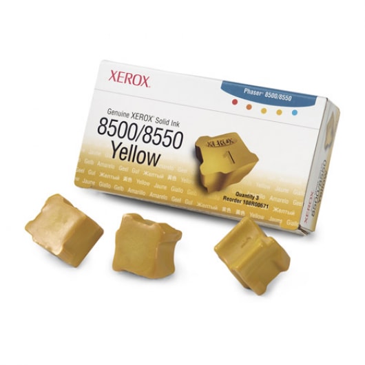 Xerox Solid Ink (3 Sticks) Yellow für Phaser 8500 8550, 3.000 Seiten