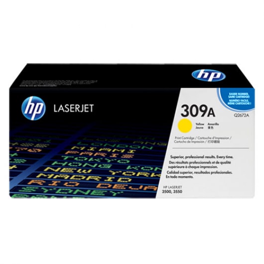 HP Toner Yellow Q2672A für Color LaserJet 3500 3550, 4.000 Seiten
