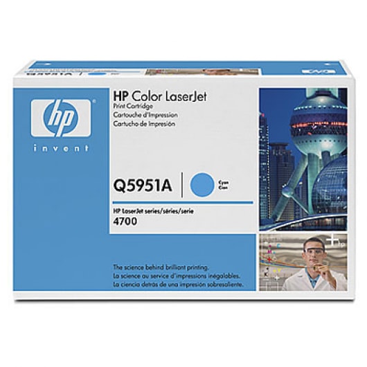 HP Toner Cyan Q5951A für Color LaserJet 4700, 10k