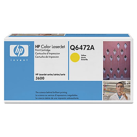 HP Toner Yellow Q6472A für Color LaserJet 3600, 4k