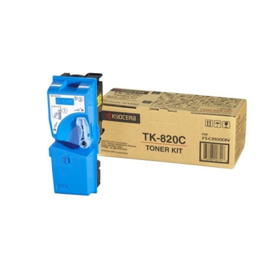 Kyocera Toner Kit TK-820C Cyan für FS-C8100, 7.000 Seiten