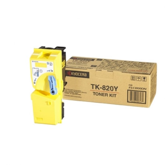 Kyocera Toner Kit TK-820Y Yellow für FS-C8100, 7.000 Seiten