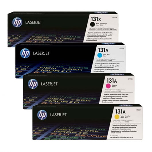 HP Toner-Set 131X/131A (Cyan, Magenta, Yellow, Schwarz) für Color LaserJet M251 M276