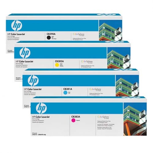 HP Toner-Set High Capacity (Cyan, Magenta, Yellow, Schwarz) für CM6030 CM6040