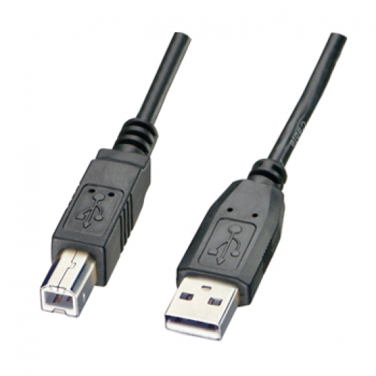 USB 2.0 Anschlusskabel, Typ A -> Typ B, 3.0 m
