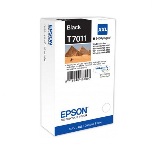 Epson Tinte T7011 Schwarz XXL, 63 ml