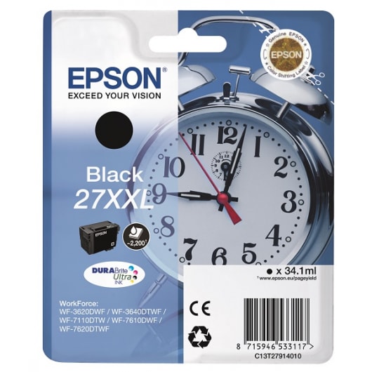 Epson Tinte 27XXL Schwarz C13T27914010