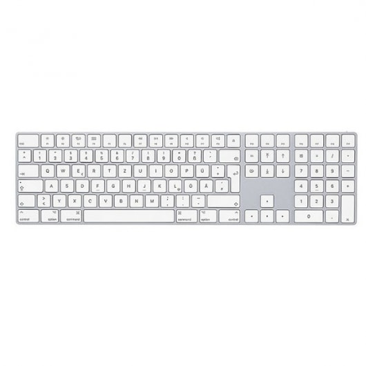 Apple Magic Keyboard mit Ziffernblock, silber (MQ052D)