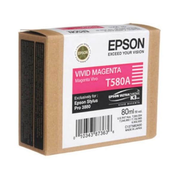 Epson Tinte T580A Vivid Magenta, 80 ml
