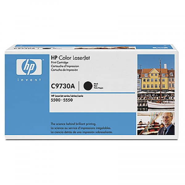 HP Toner C9730A Schwarz für Color Laserjet 5500 5550, 13k
