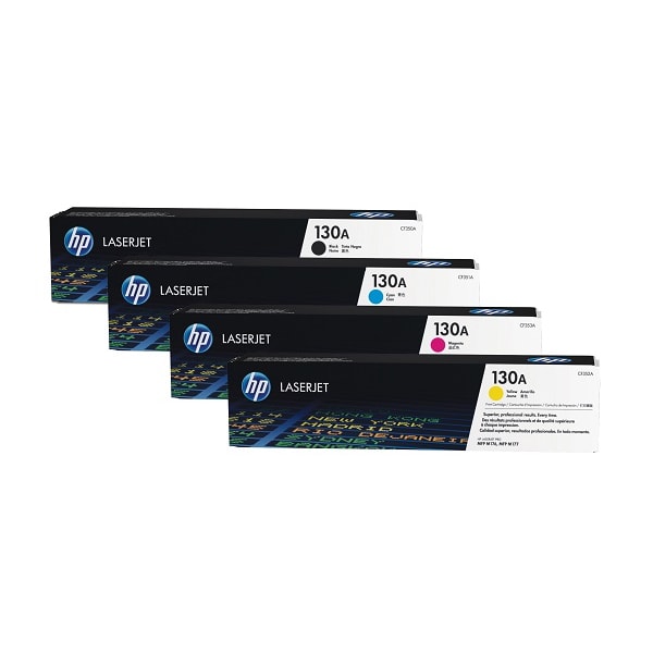 HP Tonerset CMYK für CLJ Pro M176 M177, 1x 1.000 und 3x 1.300 Seiten