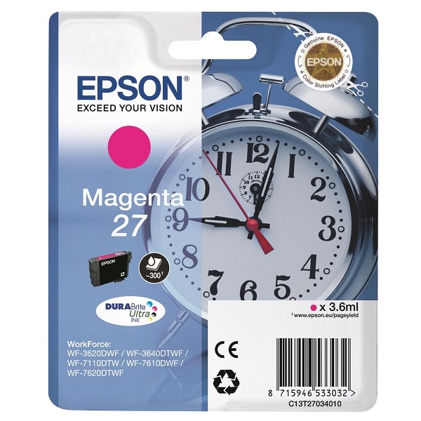 Epson Tinte 27 Magenta C13T27034010