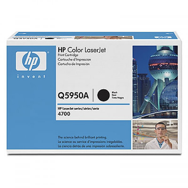 HP Toner Schwarz Q5950A für Color LaserJet 4700, 11k