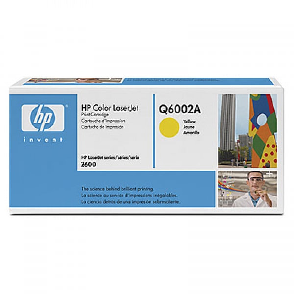 HP Toner Yellow Q6002A für Color LaserJet 1600 2600 2605 CM1015 CM1017, 2k