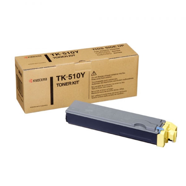 Kyocera Toner Kit TK-510Y, Yellow, für FS-C5020, 5025, 5030, 8.000 Seiten