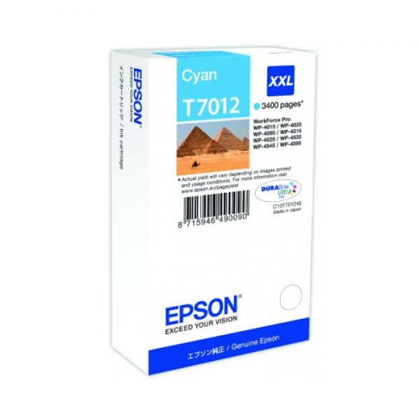 Epson Tinte T7012 Cyan XXL, 34 ml