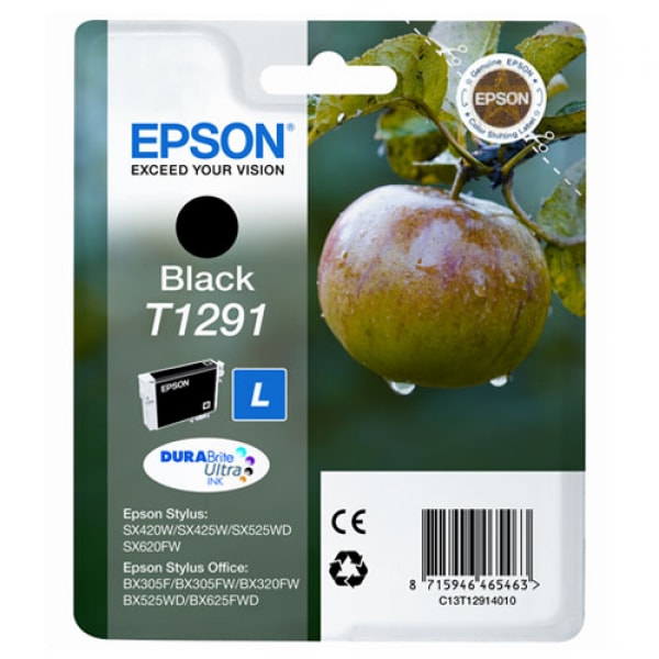 Epson Tinte T1291 Schwarz DURABrite, 11.2 ml