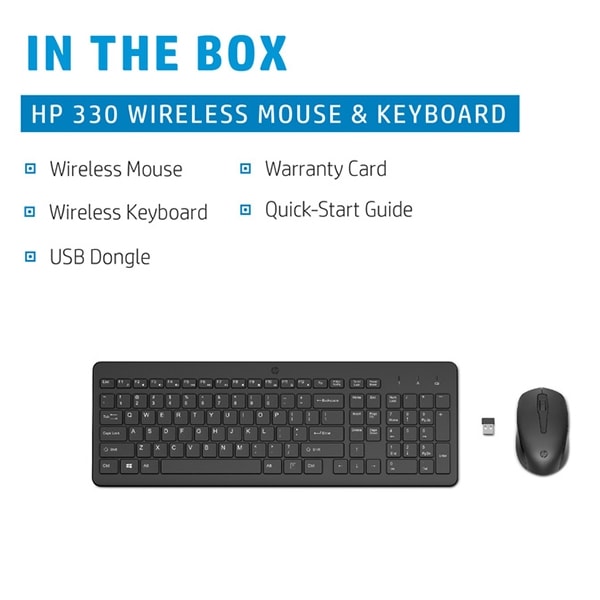 HP 330 Wireless-Maus und -Tastatur kombiniert (2V9E6AA)