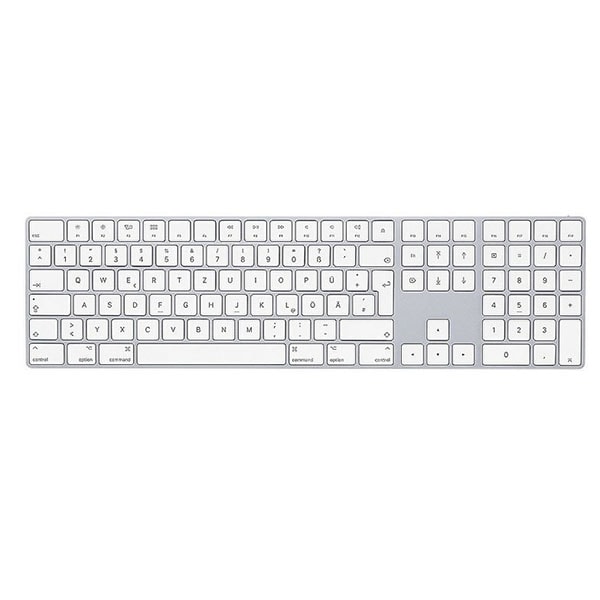 Apple Magic Keyboard mit Ziffernblock, silber (MQ052D)