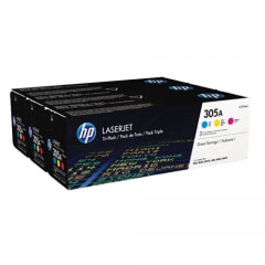 HP Tonerset CF370AM CMY für LaserJet Pro M351 M451 M375 M475, 3x 2.600 Seiten