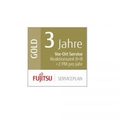 Fujitsu Serviceplan Gold, 3 Jahre Vor-Ort-Service, Reaktionszeit 8 Stunden für Produktionsscanner
