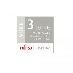 Fujitsu Serviceplan Silber, 3 Jahre Vor-Ort-Service, Reaktionszeit 8 Stunden für Produktionsscanner