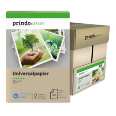 Prindo Recycling Universal-Kopierpapier rauchweiss, DIN A4, 80g/m², 5x 500 Blatt