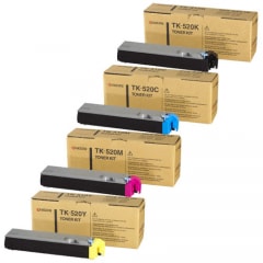 Kyocera Toner-Set TK-520 (Schwarz, Cyan, Magenta, Yellow) für FS-C5015